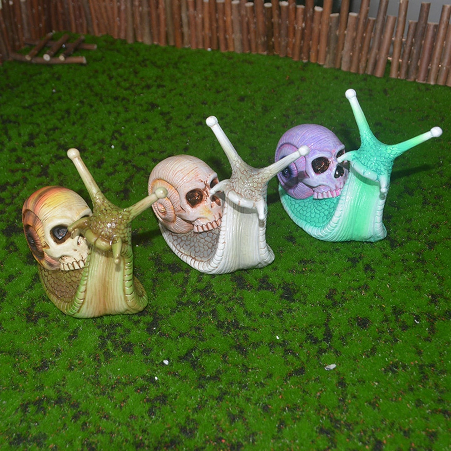 Spooky Snail Garden Decor Statue