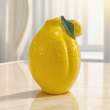 Yellow Glazed Ceramic Vase - Befez