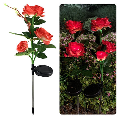 Colorful Outdoor Solar Powered Garden Lamp