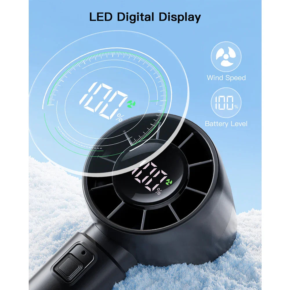 Portable Mini Handheld Fan with LED Screen