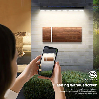 Bright Solar Powered Garden Fence Lights 4-Pack