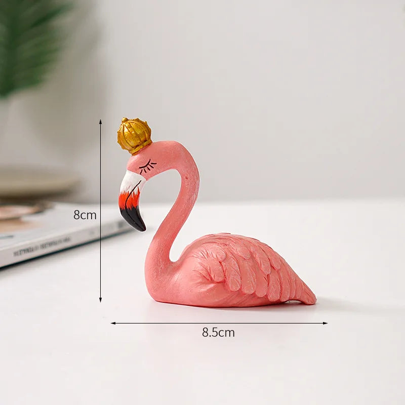 Stylish Pink Flamingo Home Decor Figure