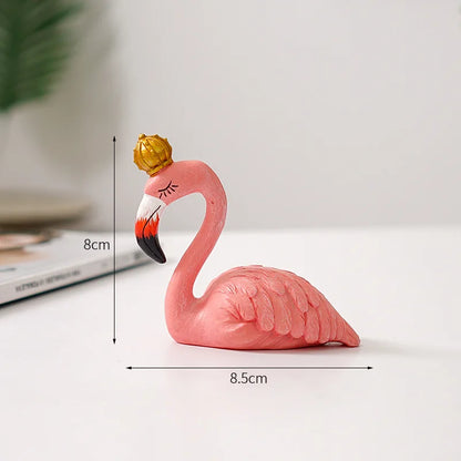 Stylish Pink Flamingo Home Decor Figure
