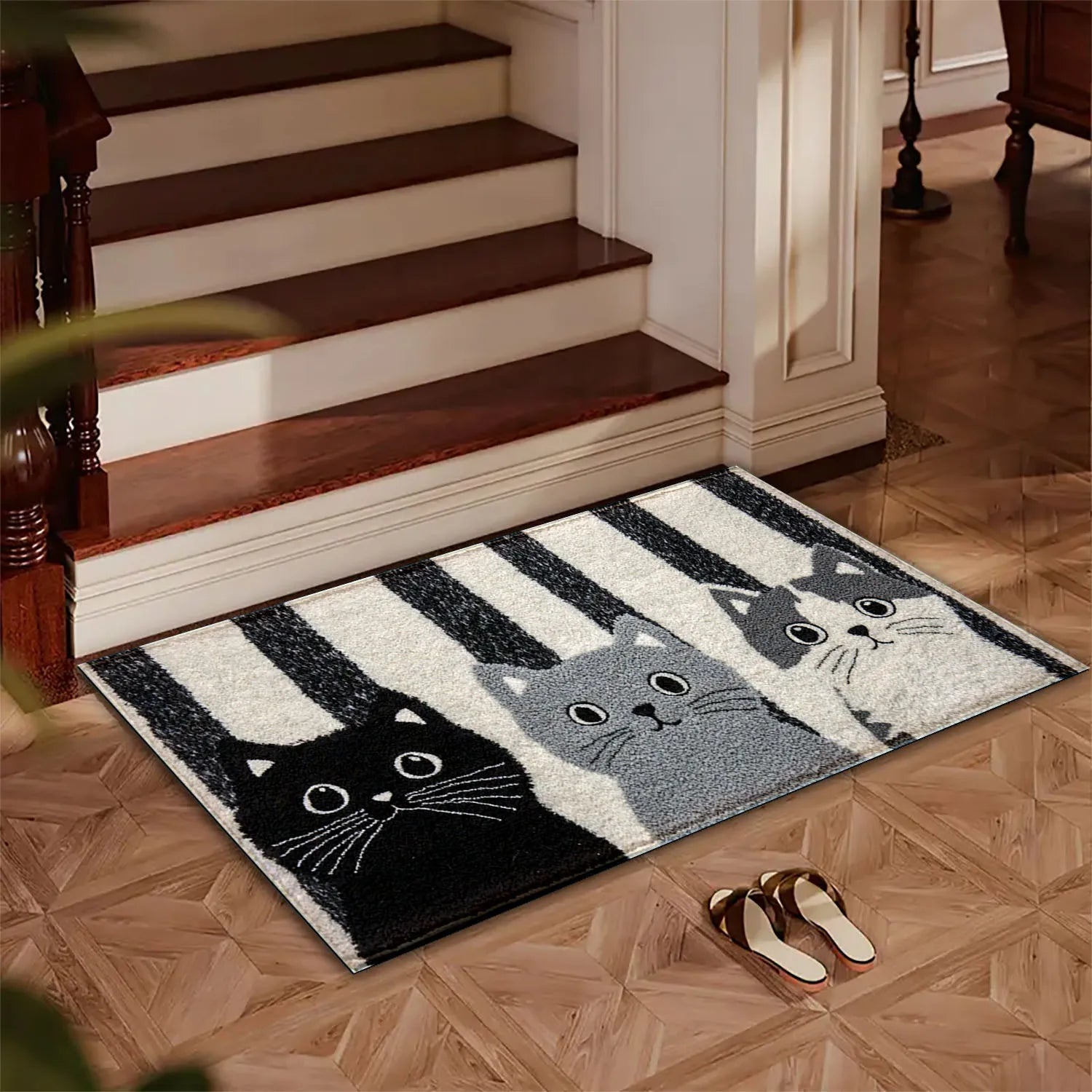 Comfy Cat Theme Rug | Waterproof Non Slip Mat - Befez