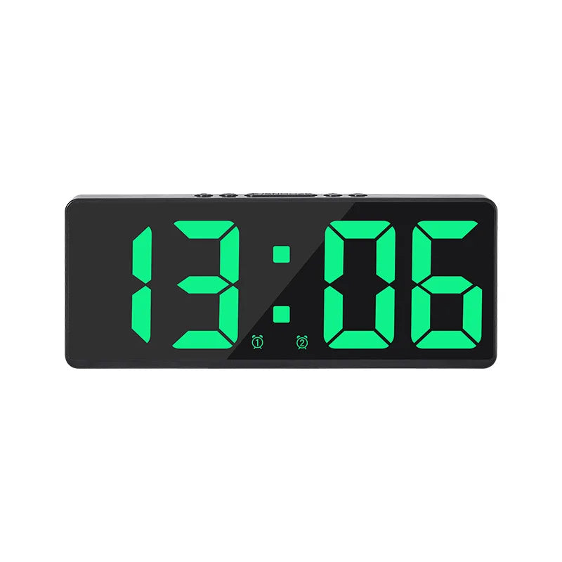 Compact LED Alarm Clock with Night Light