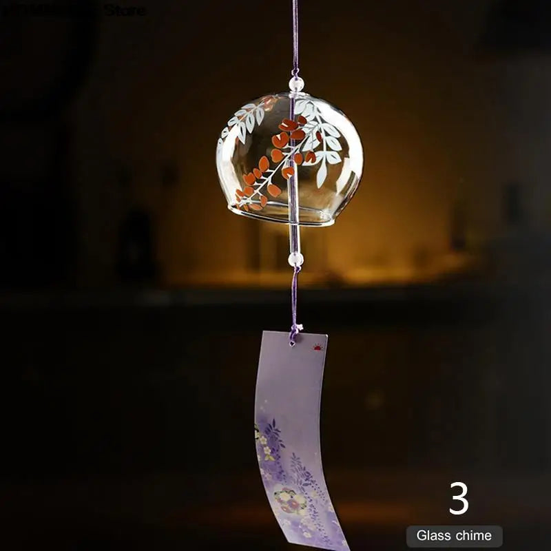 Beautiful Japanese Glass Wind Chime Pendant