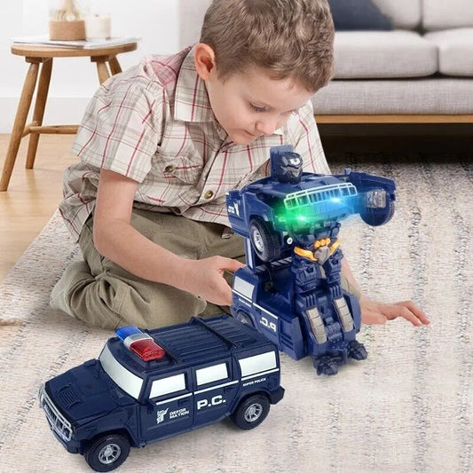 Cool Transforming Police Car Robot Toy - Befez