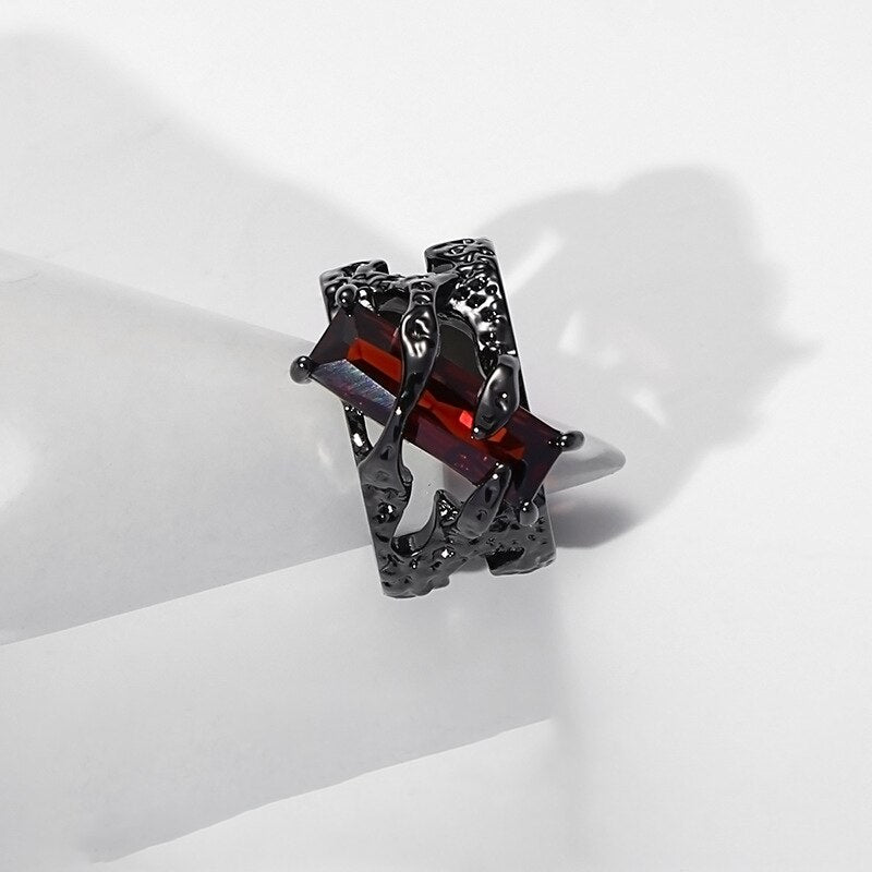 Timeless Black Zircon Stone Ring