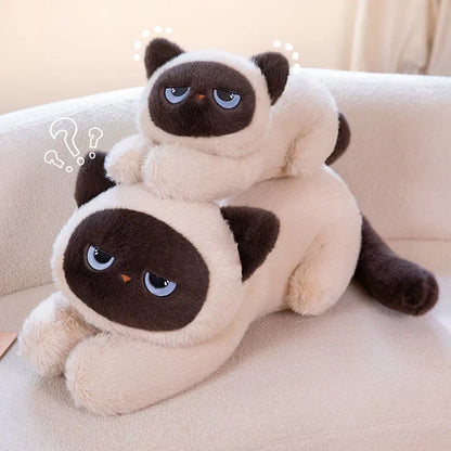 Adorable Siamese Kitten Soft Plush Toy