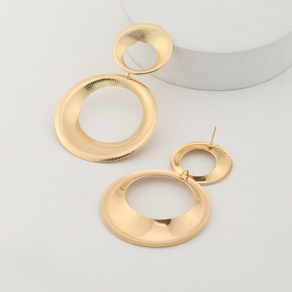 Luxury Circle Earrings | Elegant Bold Statement Jewelry