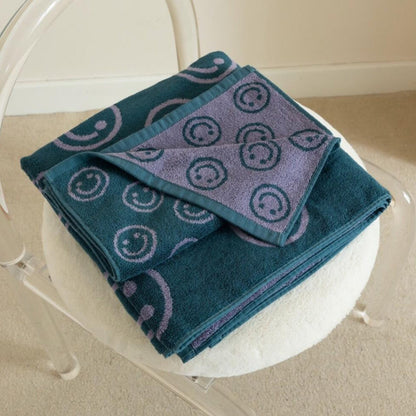 Fun Happy Face Beach Towel