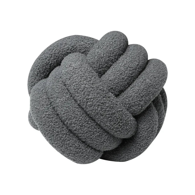 Textured Rope Knot Decor Pillow