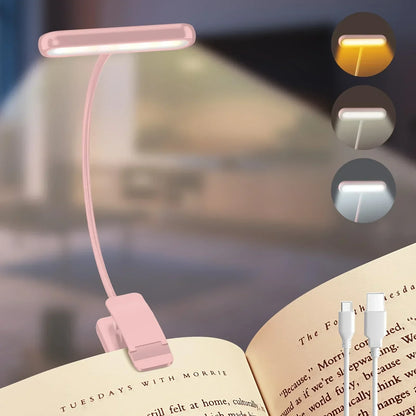 Portable LED Desk Lamp with Adjustable Brightness and USB Charging