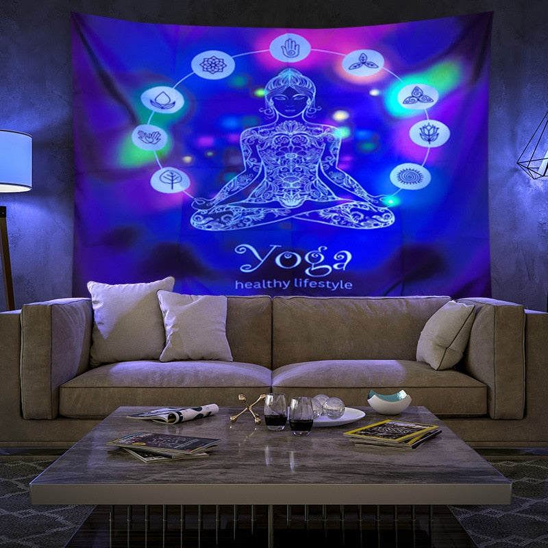 Vibrant Colorful Wall Hanging Tapestry