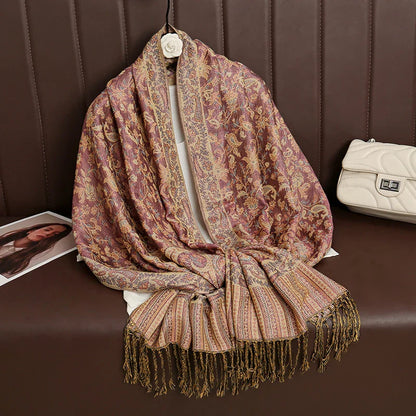 Soft Cashmere Women's Scarf Luxury Warm Print