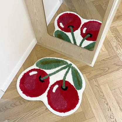 Red Shaggy Area Rug