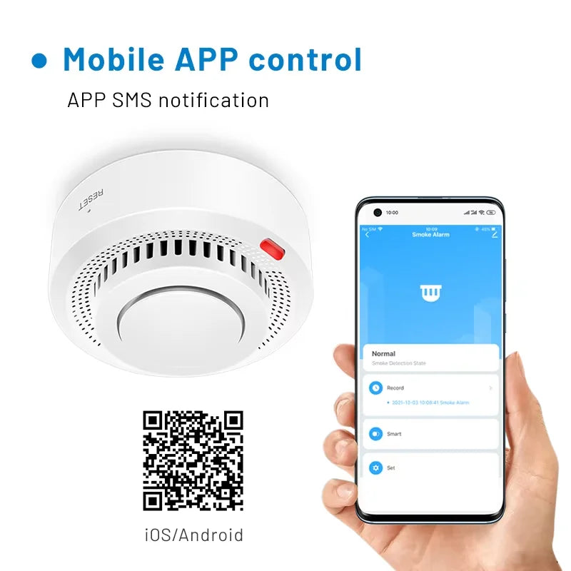 Wireless Home Smoke Detector Fire Alert System