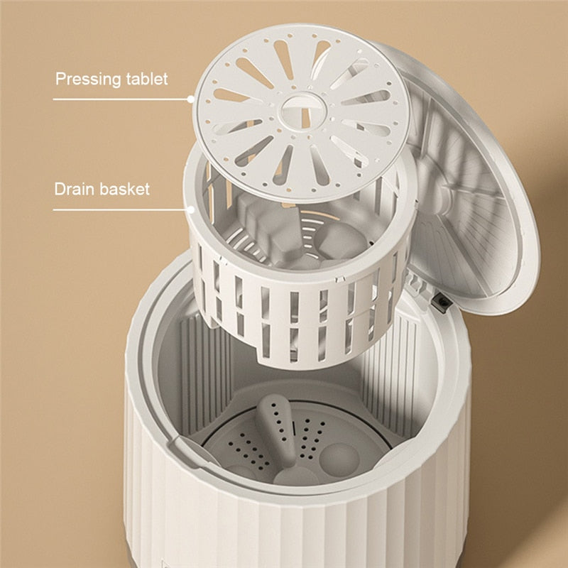 Compact Portable 4L Spin Washing Machine