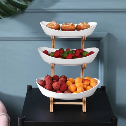 Fresh 3 Tier Plastic Fruit Bowl