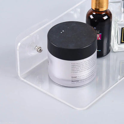 Clear Glass Wall Mount Shelf for Home Decor