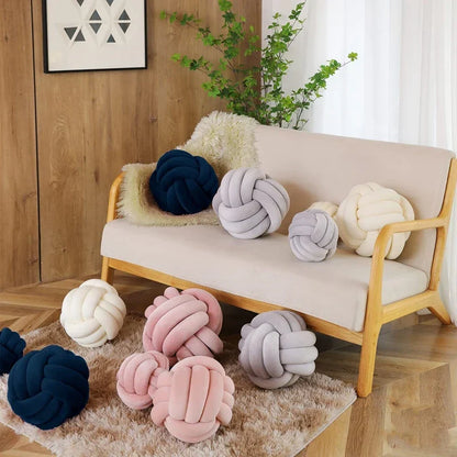 Soft Velvet Knot Pillow