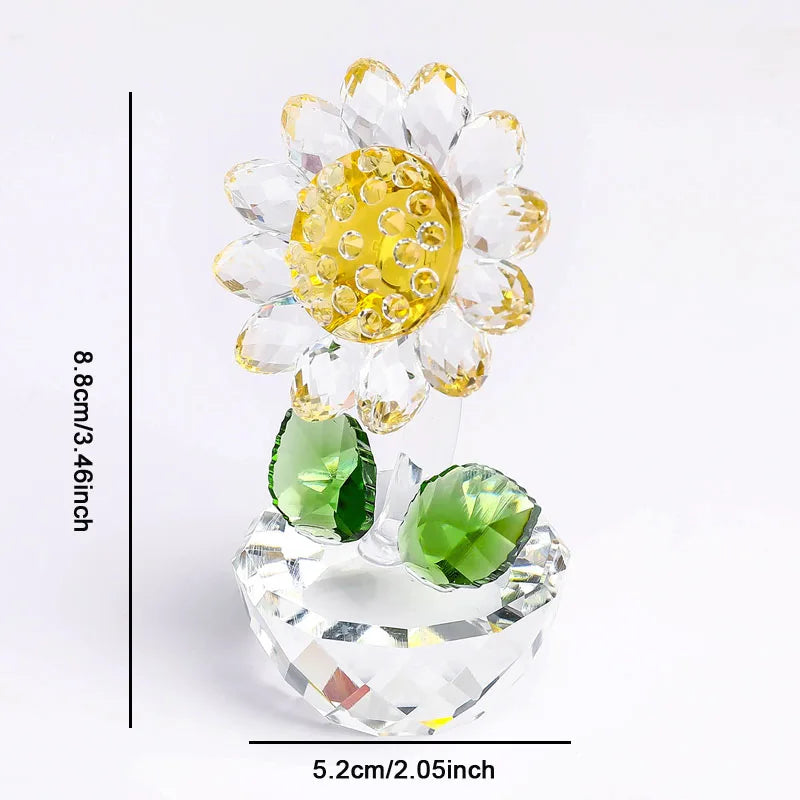 Beautiful Glass Floral Lamp