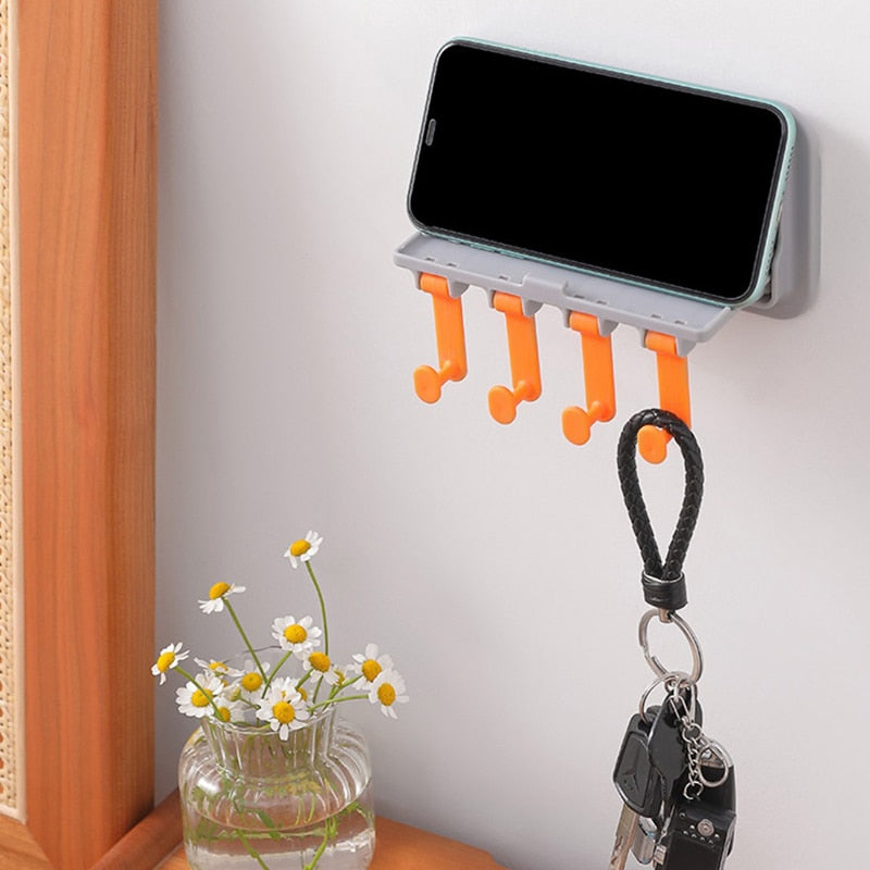 Space-Saving Phone Holder Kitchen Storage Rack