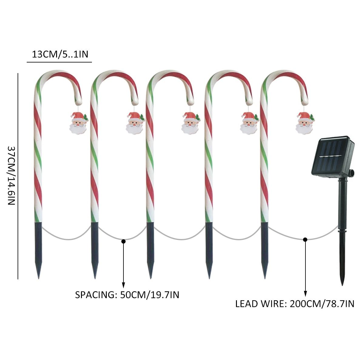 Colorful Outdoor Solar Powered Lamp