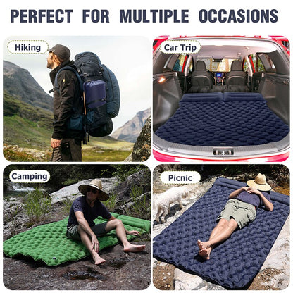 Comfortable Outdoor Inflatable Camping Air Bed with Pillow