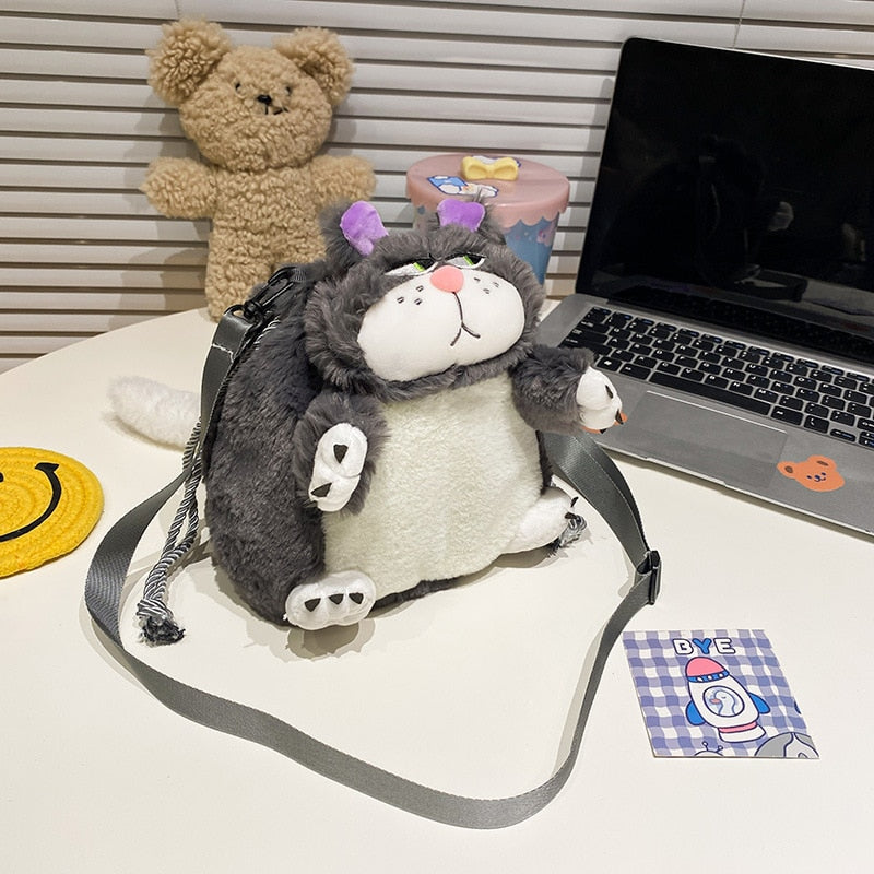 Fun Cat Plush Purse Bag - Befez