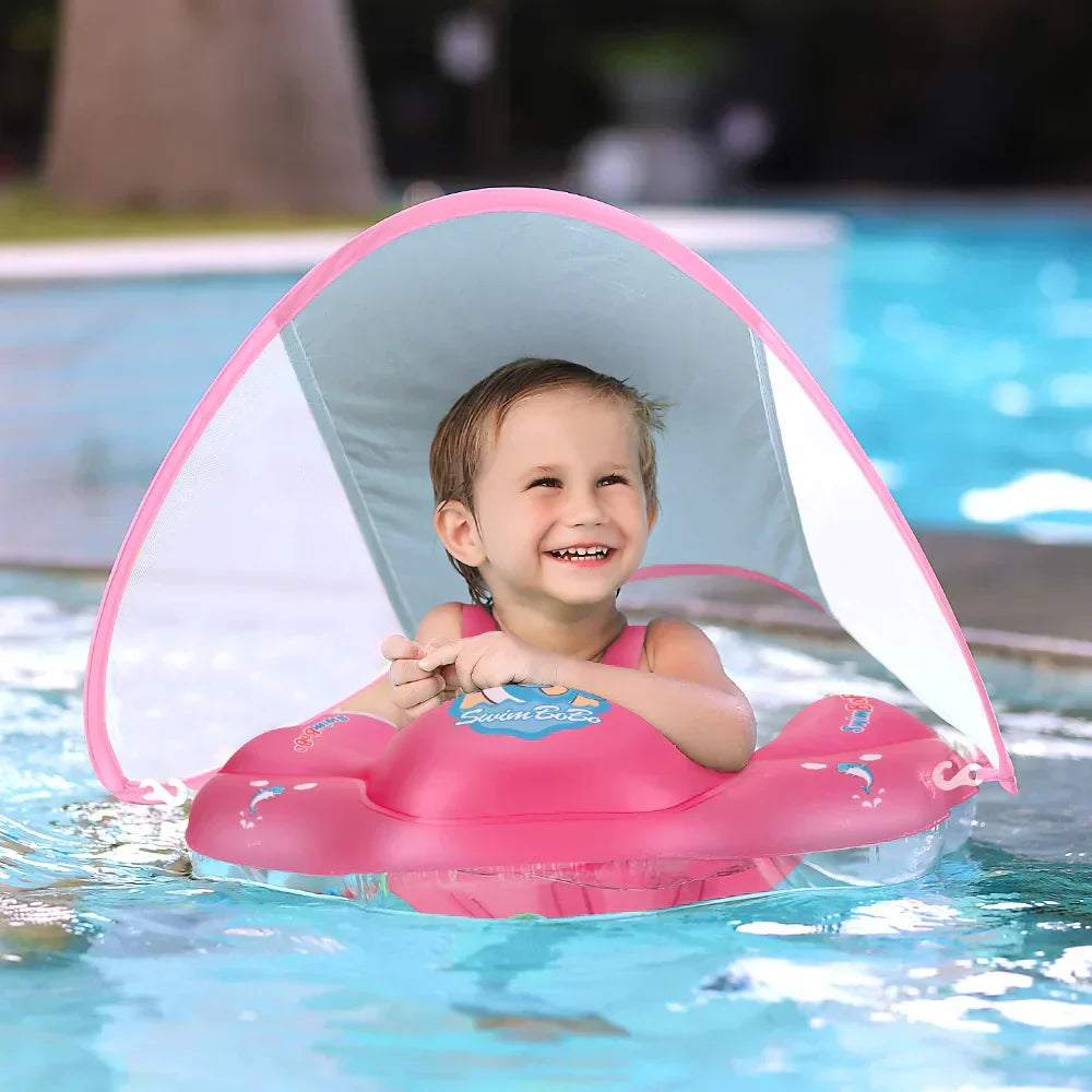 Baby Pool Float with UV Protection & Support