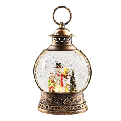 Classic Snow Globe Lamp with LED & Music Box