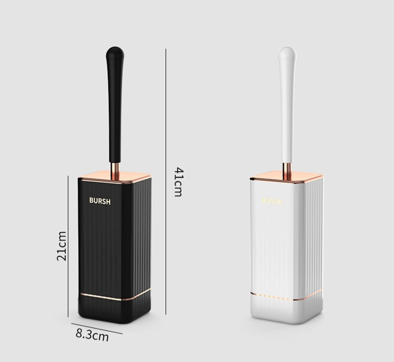 Simple Toilet Brush with Compact Holder