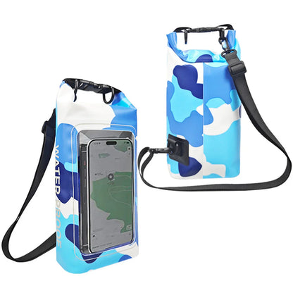 Waterproof Dry Sack 2L with Phone Window for Water Sports
