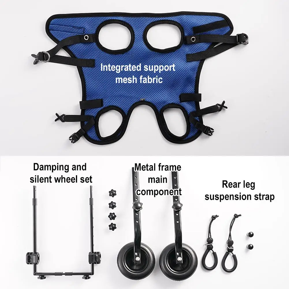 Portable Dog Stroller for Small Pets Rehab Cart