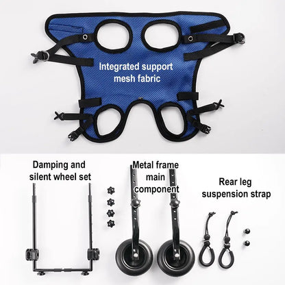 Portable Dog Stroller for Small Pets Rehab Cart