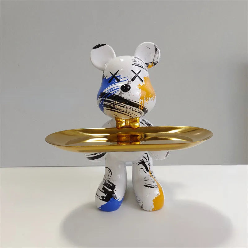 Stylish Bear Figurine Home Decor Statue
