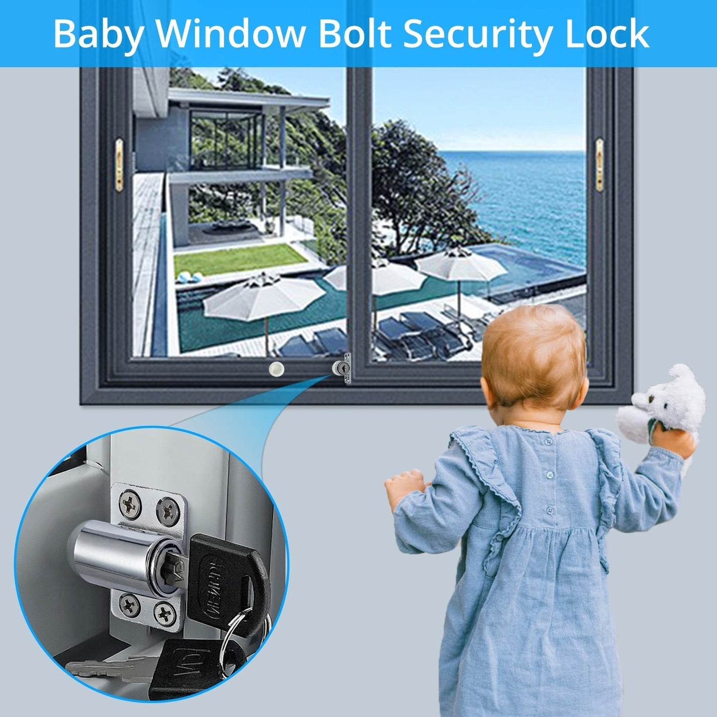 Secure Baby Proof Window Lock