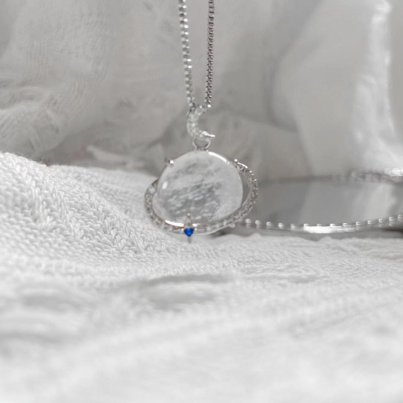 Beautiful Moonstone Crystal Pendant Necklace - Befez