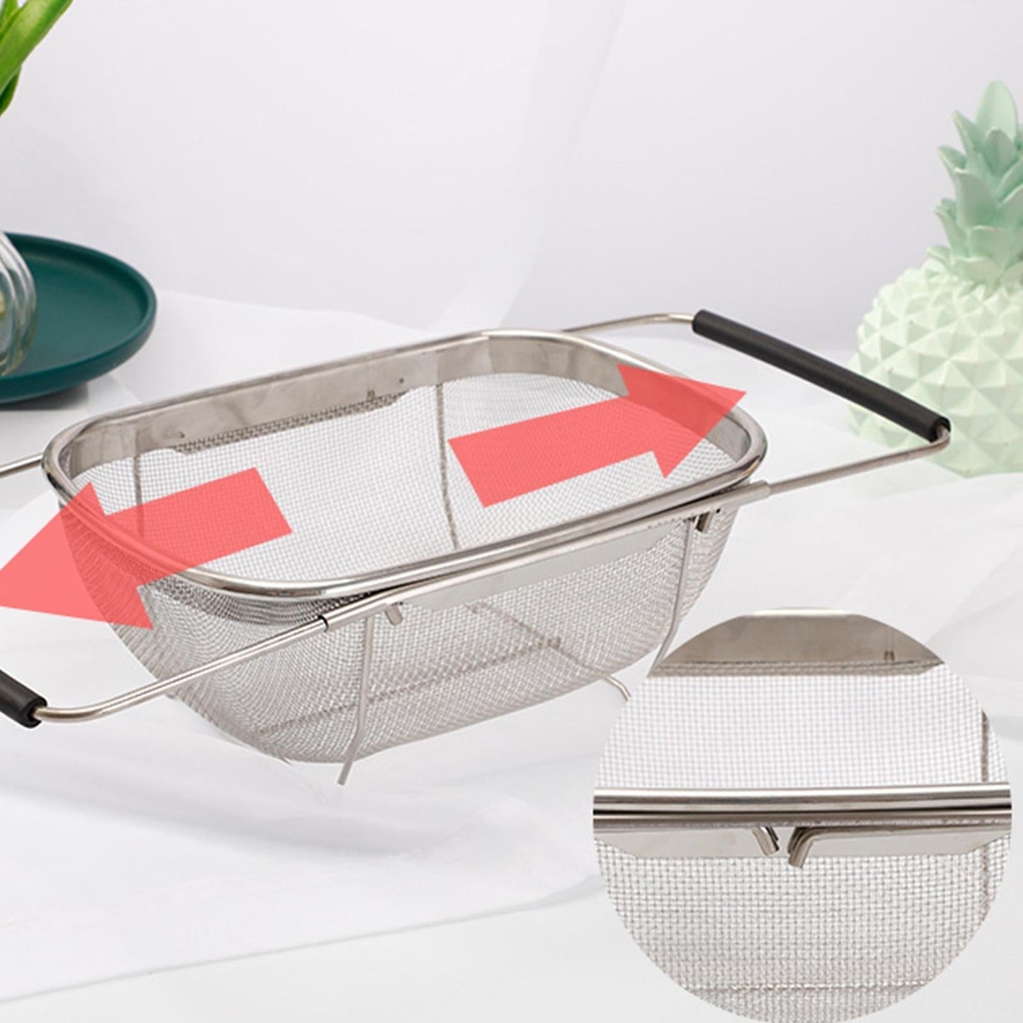 Space Saving Adjustable Sink Dish Rack