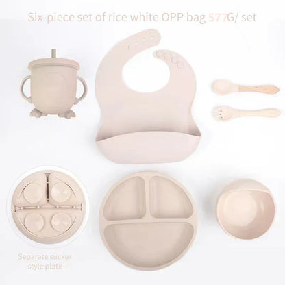 Soft Baby Feeding Set - 6 Piece Silicone Kit