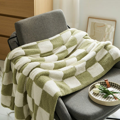Vibrant Plaid Throw Blanket