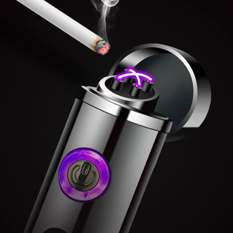 Premium USB Lighter with Double Arc and Rechargeable Design