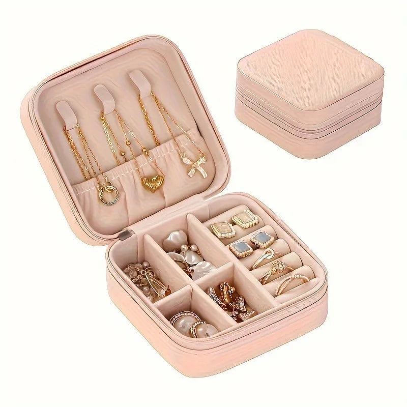 Portable Jewelry Travel Box PU Leather Case - Befez