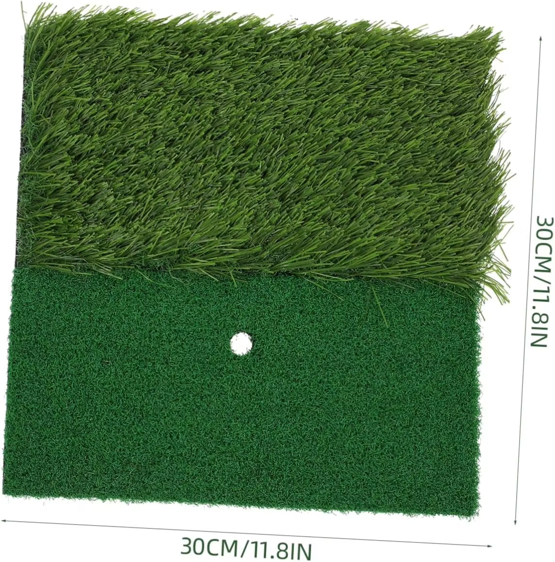 Compact Golf Practice Mat with Built-in Tee Holder