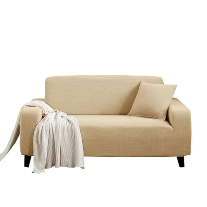 Fits 1-4 Seater, Elastic Sofa Slipcover with Jacquard Pattern
