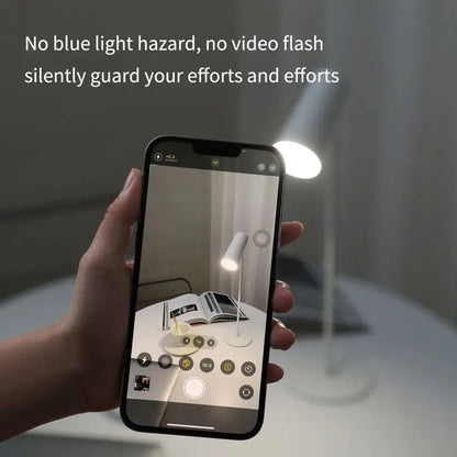 Compact LED Desk Lamp with USB Rechargeable Touch Control