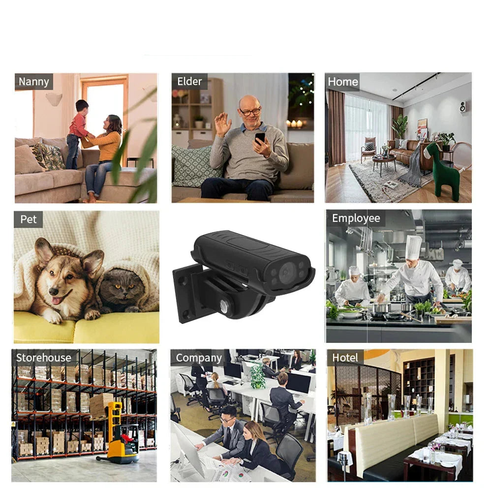 Compact Wireless Home Surveillance Camera with Motion Alert