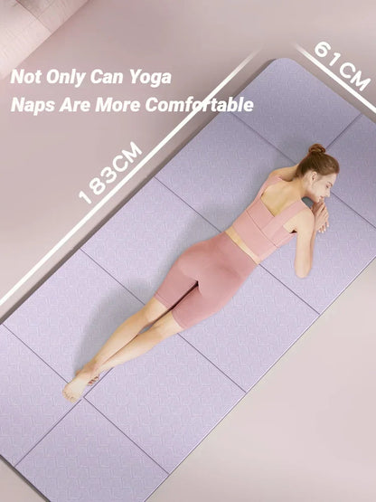 Ultra Thin Foldable Yoga Mat Non Slip Eco Friendly