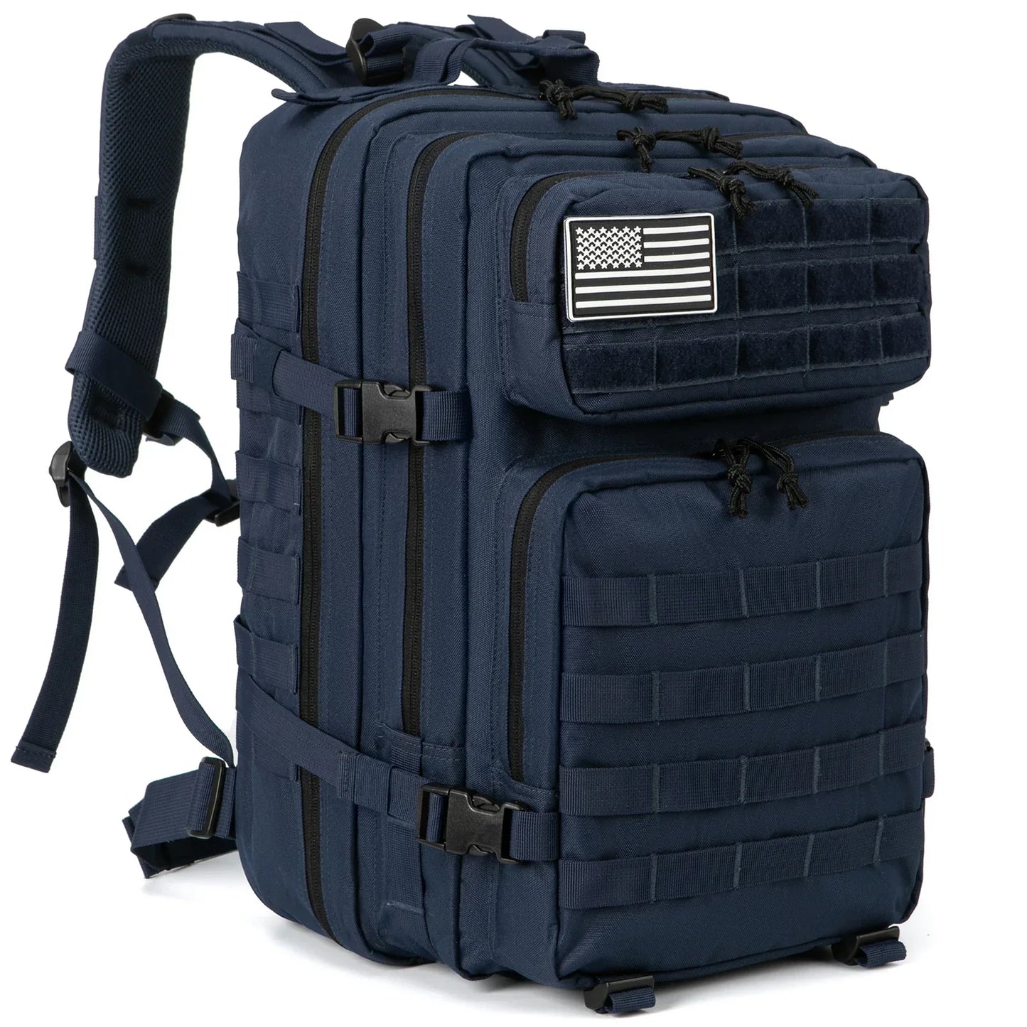 Durable 45L Tactical Backpack with Molle System - Khaki